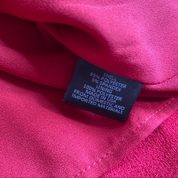 Charles Henry Tiered Ruffle Sleeve Dress red Large - Picture 4 of 6